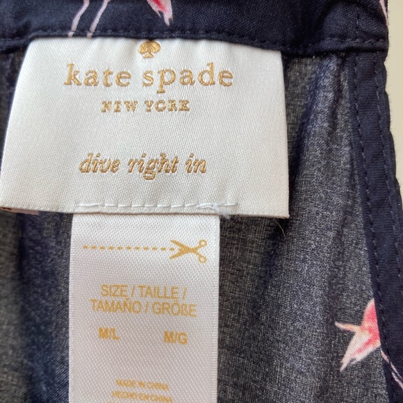 Kate Spade | Playa Flamingos Cover Up in Black - Picture 6 of 10